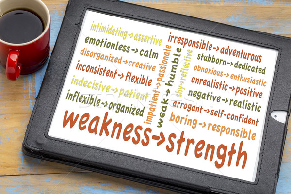 turn your weaknesses into strengths Stock photo © PixelsAway