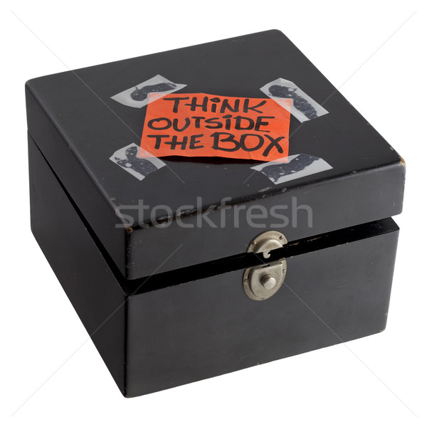 think outside the box concept or reminder Stock photo © PixelsAway