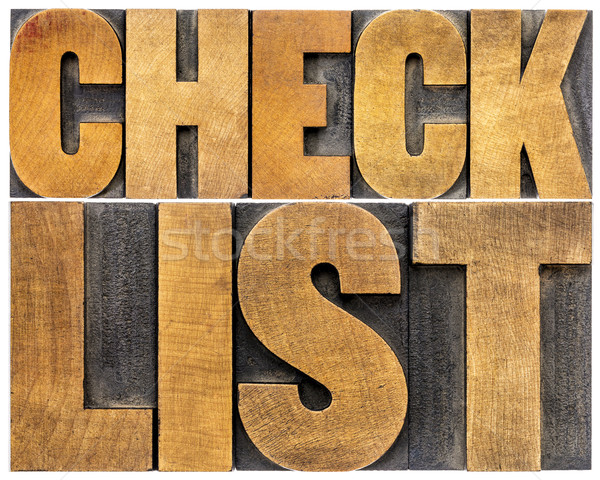 checklist word typography Stock photo © PixelsAway