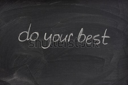 Just do it on a blackboard Stock photo © PixelsAway