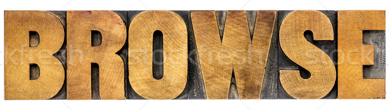 browse word typography Stock photo © PixelsAway