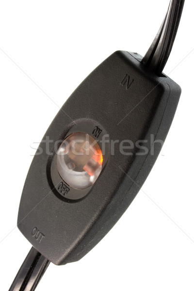 in-line cord switch with LED orange light Stock photo © PixelsAway
