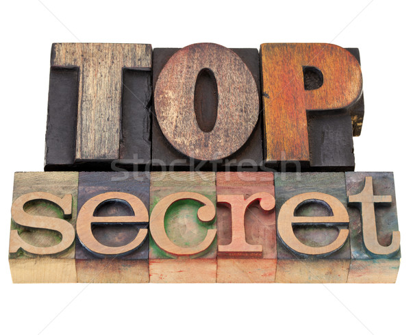 top secret in letterpress type Stock photo © PixelsAway