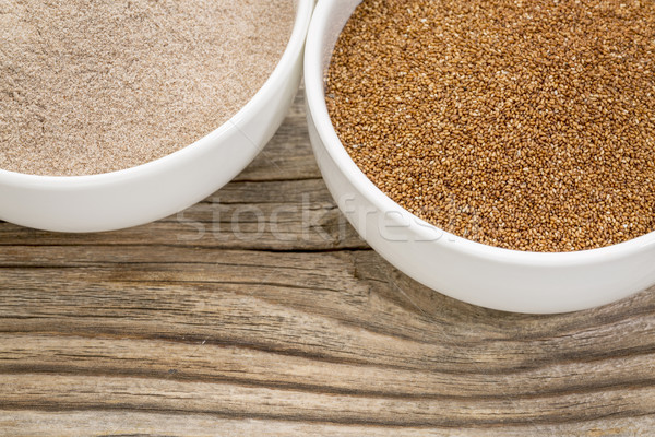 teff grain and flour Stock photo © PixelsAway