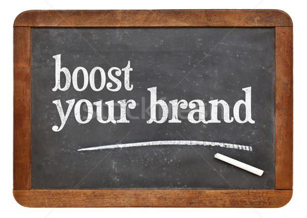 Boost your brand on blackboard Stock photo © PixelsAway