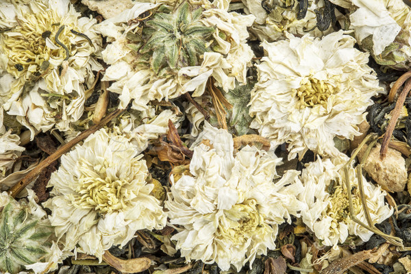 Kalten Grippe husten Kräutertee Chrysantheme Stock foto © PixelsAway