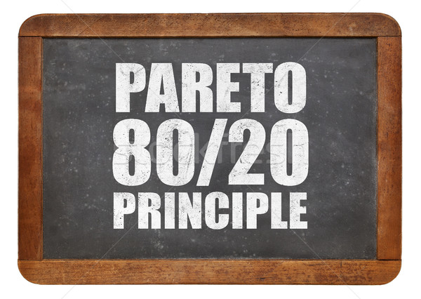 Pareto principle, eighty-twenty rule  Stock photo © PixelsAway