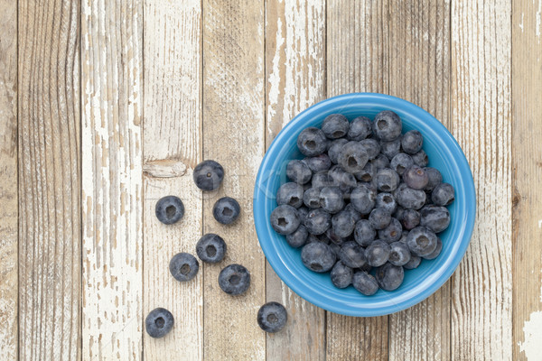 [[stock_photo]]: Bol · bleuets · bleu · céramique · grunge · blanche