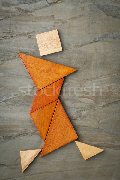 tangram dancer figure Stock photo © PixelsAway