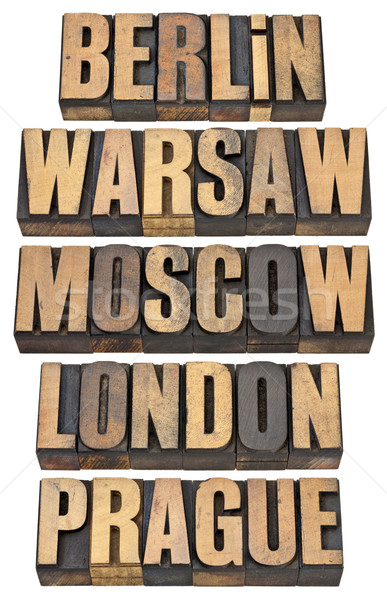 Berlin Varsó Moszkva London Prága kiválasztott Stock fotó © PixelsAway