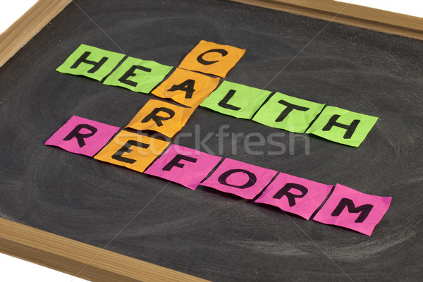 Reforma krzyżówka kolorowy karteczki szkoły Zdjęcia stock © PixelsAway