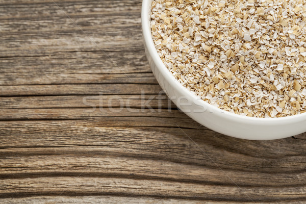 Owies otręby ceramiczne puchar drewna Zdjęcia stock © PixelsAway