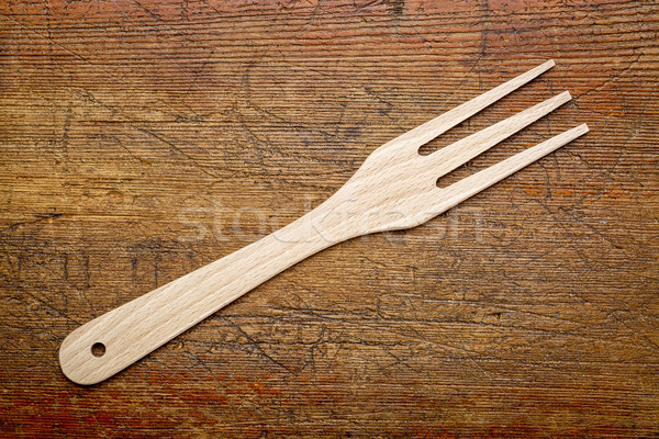 wood fork - folk art Stock photo © PixelsAway