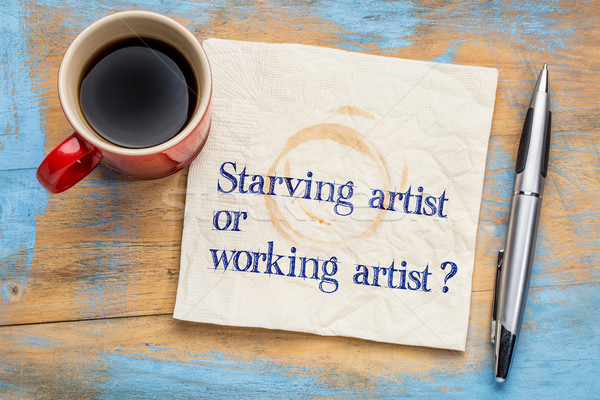 starving or working artist question Stock photo © PixelsAway