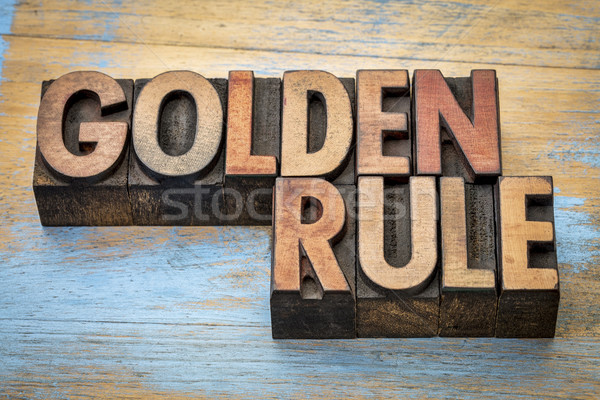 golden rule word abstract Stock photo © PixelsAway