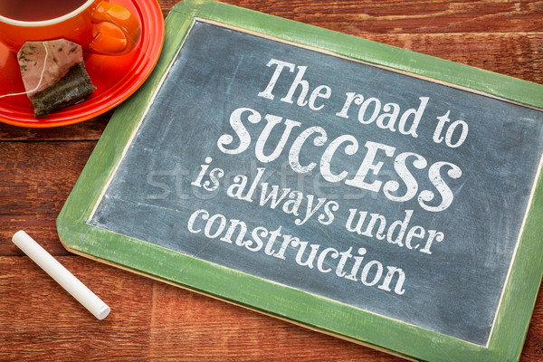 The road to success concept on blackboard Stock photo © PixelsAway