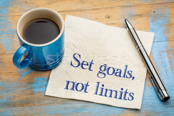 Set goals, no limits reminder Stock photo © PixelsAway
