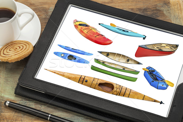 Stock photo: paddling boats abstract