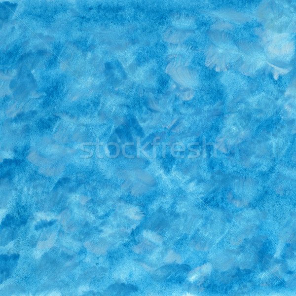 Blau weiß chaotischen Wasserfarbe abstrakten Hand Stock foto © PixelsAway