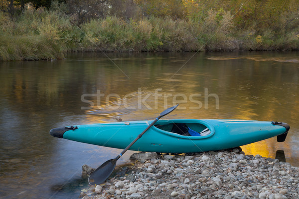 blue whitewater kayak Stock photo © PixelsAway