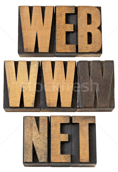 Web www net woorden hout type Stockfoto © PixelsAway