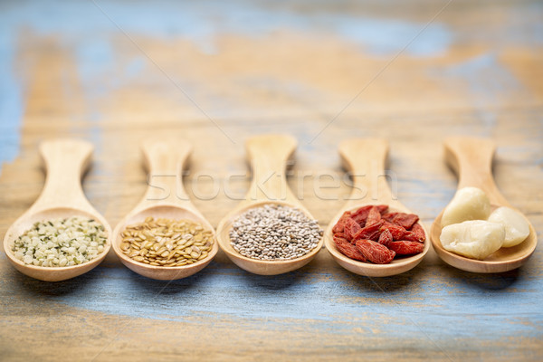 spoons of superfood abstract Stock photo © PixelsAway