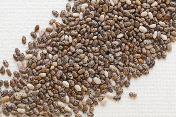chia seeds on white canvas Stock photo © PixelsAway