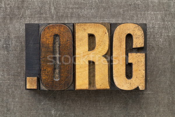 Organisatie internet domein vintage houten Stockfoto © PixelsAway