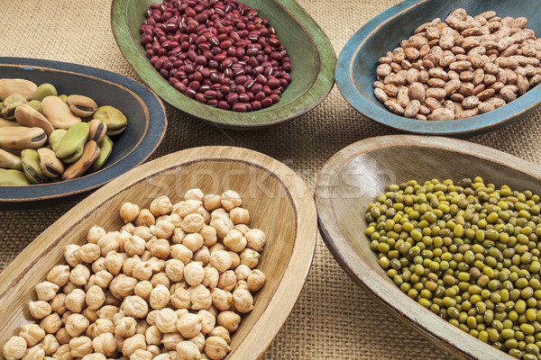 Stock photo: beans in bowls abstract