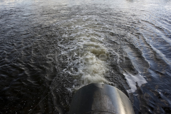big pipe supplying water from river to irrigation reservoir Stock photo © PixelsAway