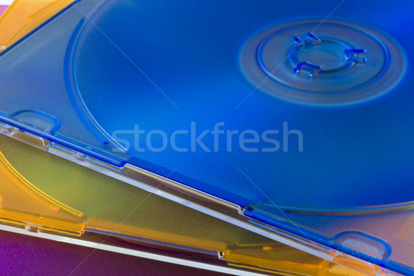 CD or DVD disks in colorful jewel cases Stock photo © PixelsAway