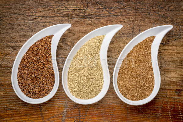 kaniwa, amaranth and teff grain Stock photo © PixelsAway
