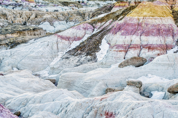 Stock photo: erosion formations in Paint Mine
