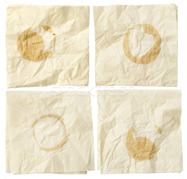 napkins with coffee stains Stock photo © PixelsAway