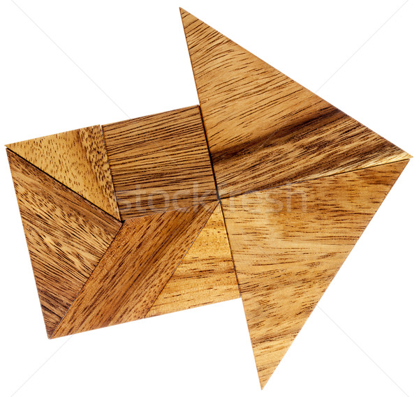 tangram arrow Stock photo © PixelsAway