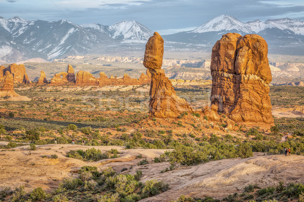 Balanced Rock in Arches National Park Stock photo © PixelsAway