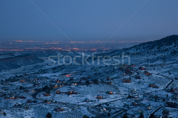 night over Colorado Front Range and plains Stock photo © PixelsAway