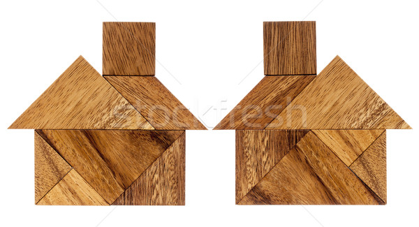 tangram house abstract Stock photo © PixelsAway