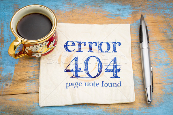 Errore di 404 pagina non web segno Foto d'archivio © PixelsAway