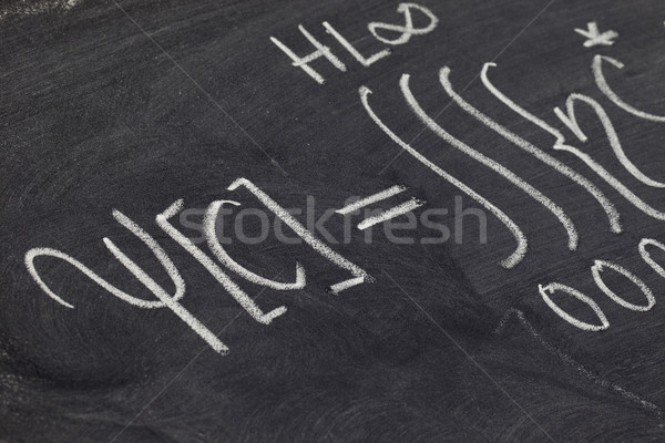 Mathematik Tafel Detail mathematische Gleichung weiß Stock foto © PixelsAway