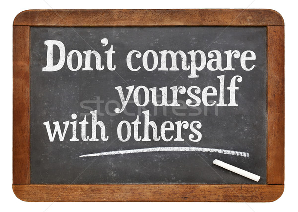 Do not compare yourself with others Stock photo © PixelsAway