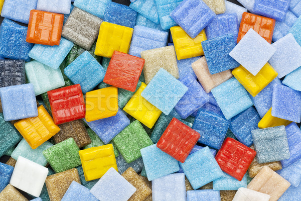 colorful glass mosaic tiles Stock photo © PixelsAway