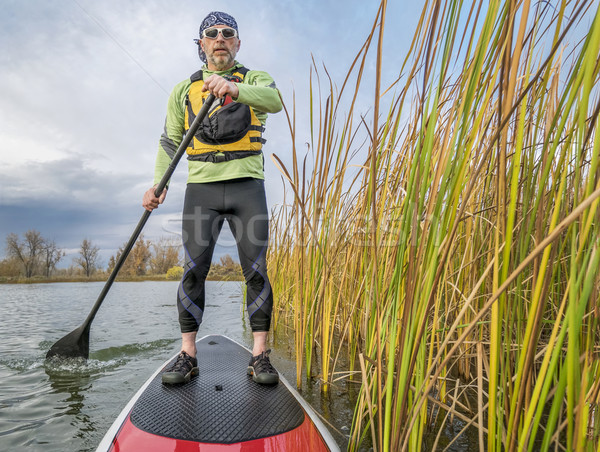 stand up paddling in Colorado Stock photo © PixelsAway