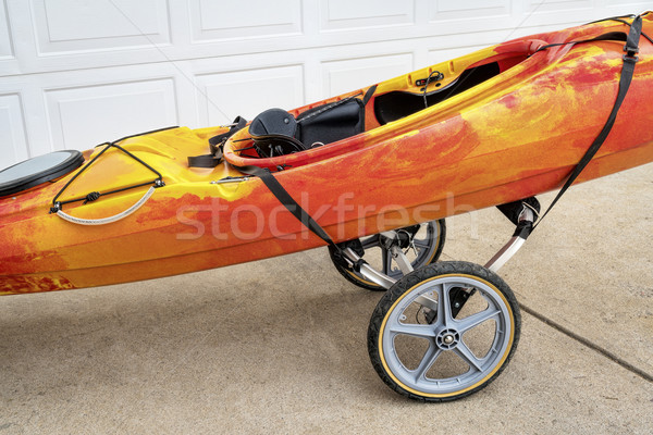river kayak on a cart Stock photo © PixelsAway