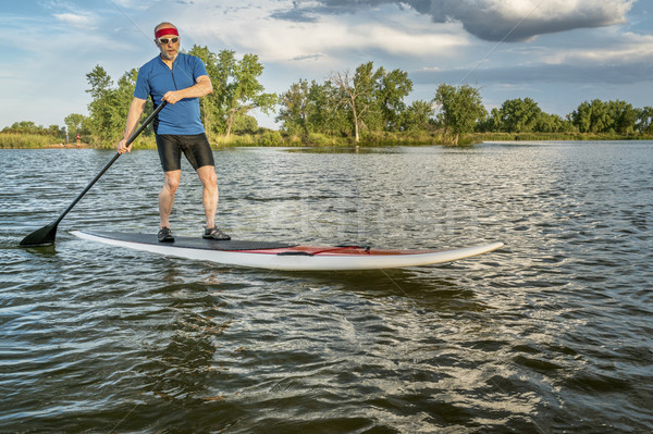 stand up paddling in Colorado Stock photo © PixelsAway