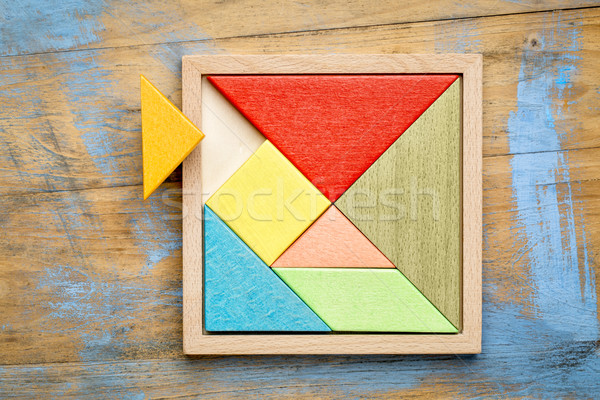 tangram - Chinese puzzle game Stock photo © PixelsAway