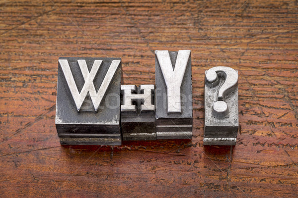 why question in metal type Stock photo © PixelsAway