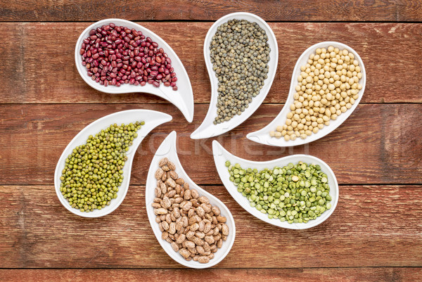 beans, lentils and pea abstract Stock photo © PixelsAway