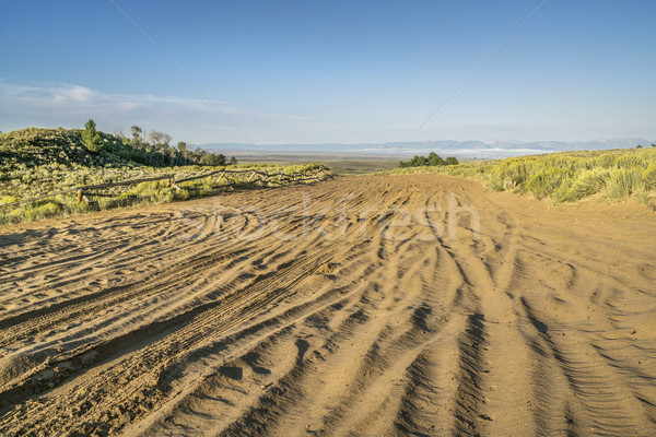 wide sandy road in Colorado Stock photo © PixelsAway