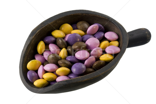 scoop of multicolor coated chocalate candies Stock photo © PixelsAway
